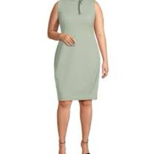 Calvin Klein Sleeveless Green Midi Dress